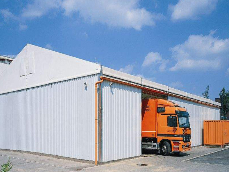 What are the advantages of aluminum tent to traditional warehouses?