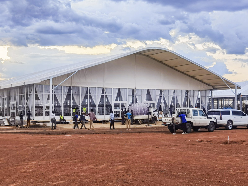 African wedding event tent case