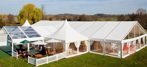 How big a tent should I use for an event for 1,000 people?