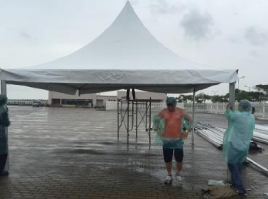 steel tent